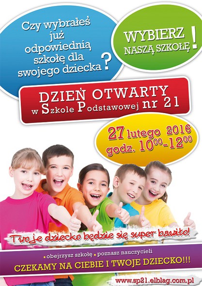 Elbląg, W sobotę odwiedź SP nr 21