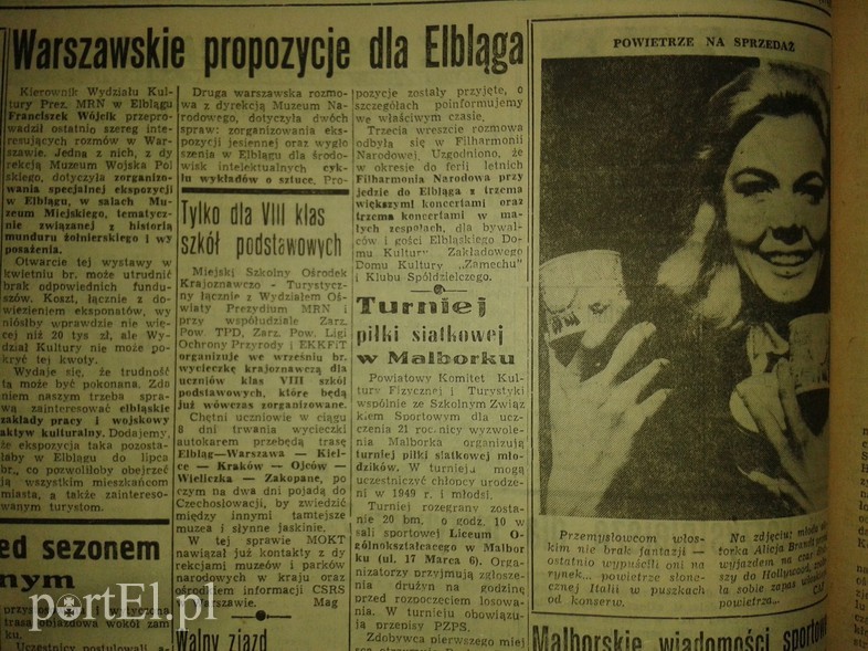 Elbląg, Powietrze na sprzedaż