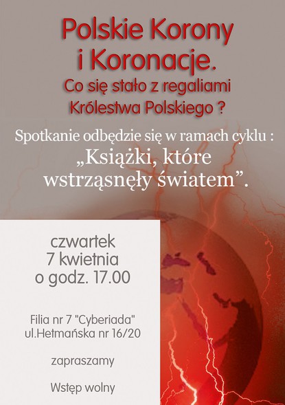 Elbląg, "Co się stało z regaliami Królestwa Polskiego?” - spotkanie z historykiem