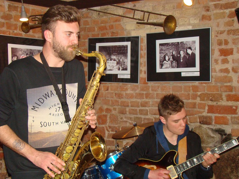 Elbląg, Na zdj. Piotr Chęcki i Michał Zienkowski.