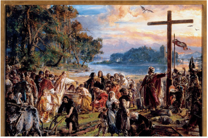 Elbląg, Chrzest Polski Jana Matejki