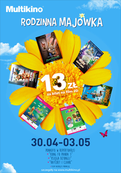 Elbląg, Taniej w majówkę w Multikinie Elbląg, Taniej w majówkę w Multikinie