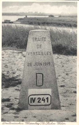 Elbląg, Znak graniczny z Wolnym Miastem Gdańsk