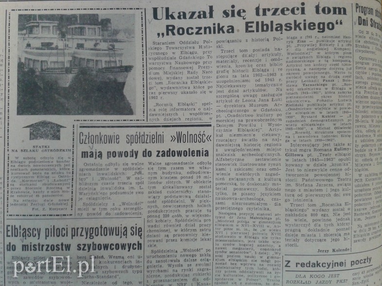 Elbląg, Statki na szlaku ostródzkim