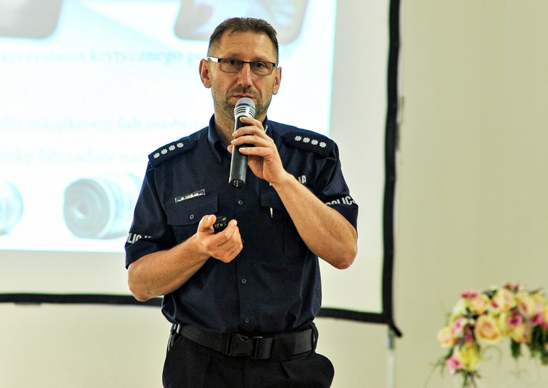 Elbląg, nadkom. Marek Cieślak z KMP w Elblągu