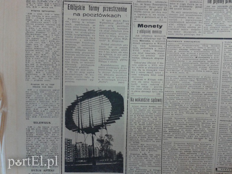 Elbląg, Elbląskie formy przestrzenne na pocztówkach