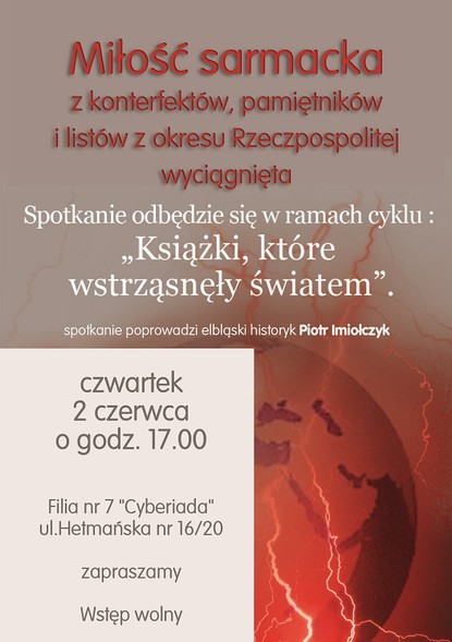 Elbląg, O miłości sarmackiej