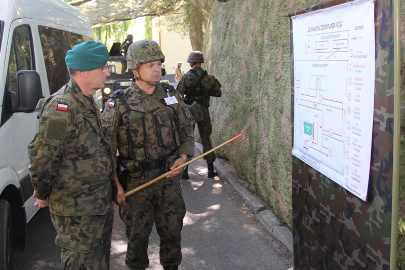 Elbląg, Wizyta generała broni