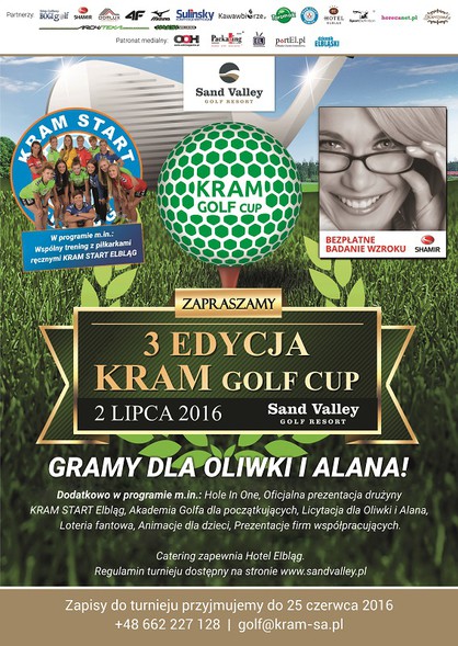 Elbląg, Turniej golfowy dla Oliwii i Alana Elbląg, Turniej golfowy dla Oliwii i Alana