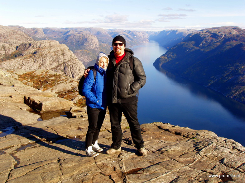 Elbląg, Gosia i Konrad i ...  Klif Preikestolen w Norwegii