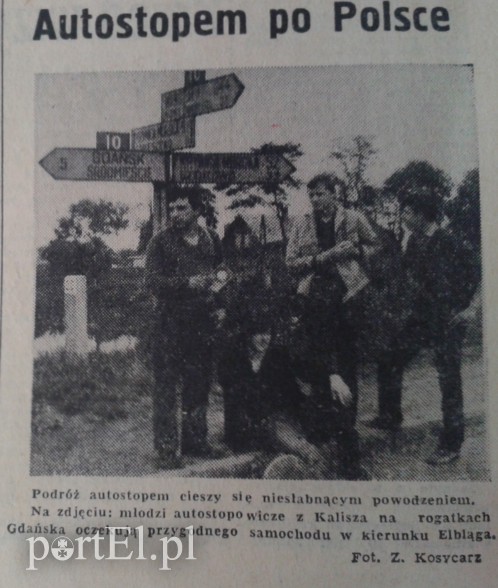 Elbląg, Autostopem po Polsce