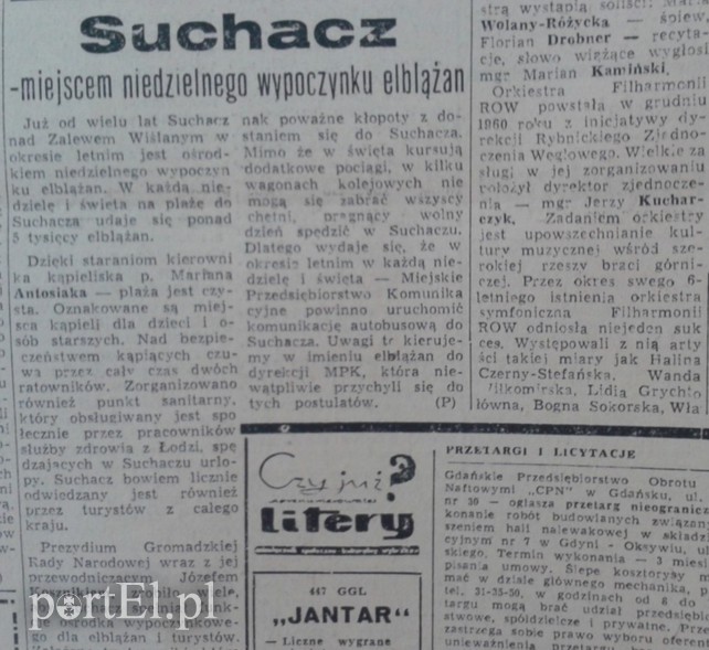 Elbląg, Suchacz - miejscem niedzielnego wypoczynku elblążan