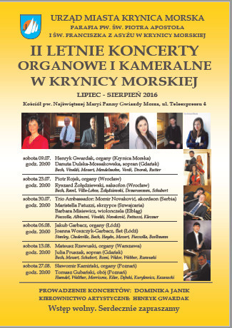 Elbląg, Organowo - kameralny duet w Krynicy Morskiej Elbląg, Organowo - kameralny duet w Krynicy Morskiej