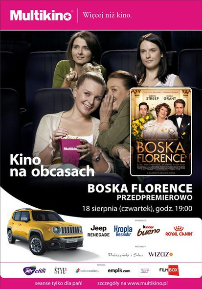 Elbląg, „Boska Florence” przedpremierowo 18 sierpnia w cyklu „Kino na Obcasach” Elbląg, „Boska Florence” przedpremierowo 18 sierpnia w cyklu „Kino na Obcasach”