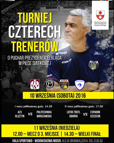 Elbląg, Turniej Czterech Trenerów - poznaj Politechnikę Warszawską Elbląg, Turniej Czterech Trenerów - poznaj Politechnikę Warszawską