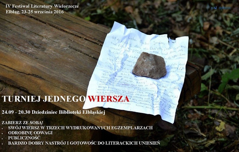 Elbląg, Piszesz wiersze? Stań do turnieju! Elbląg, Piszesz wiersze? Stań do turnieju!