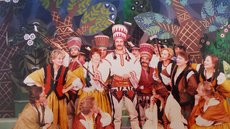 Elbląg, „Cud mniemany czyli Krakowiacy i Górale” - zdjęcie z premiery z 1992 roku,