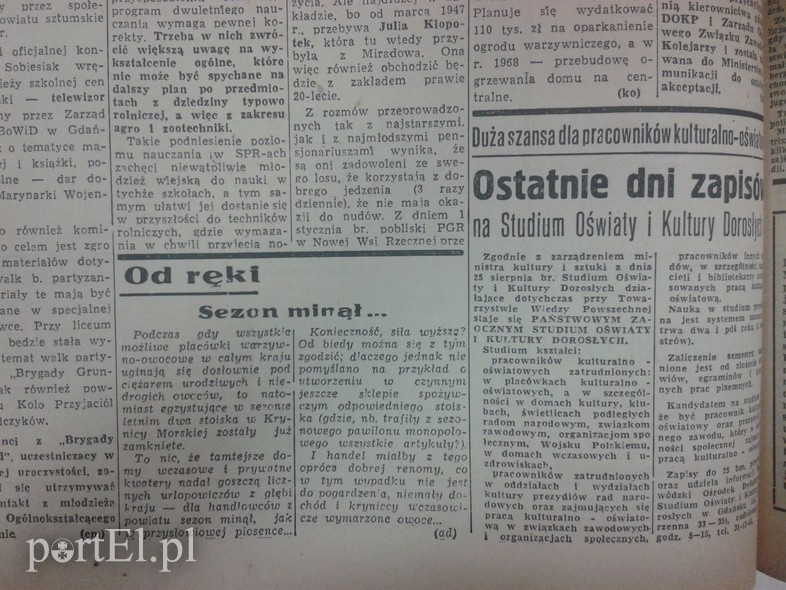 Elbląg, Sezon w Krynicy Morskiej minął...