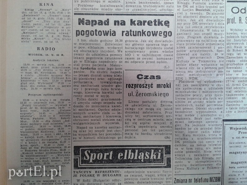 Elbląg, Czas rozproszyć mroki ul. Żeromskiego