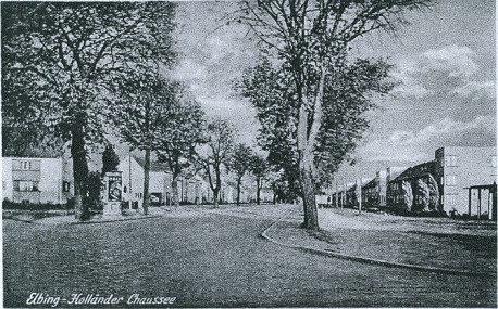 Elbląg, Holländer Chaussee (Szosa Pasłęcka, dzisiejsza aleja Grunwaldzka)