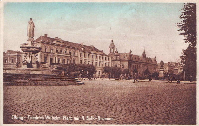 Elbląg, Plac Fryderyka Wilhelma, dziś plac Słowiański