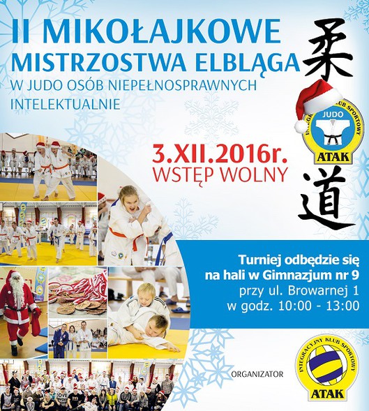 Elbląg, II Mikołajkowe Mistrzostwa Elbląga w Judo Osób Niepełnosprawnych