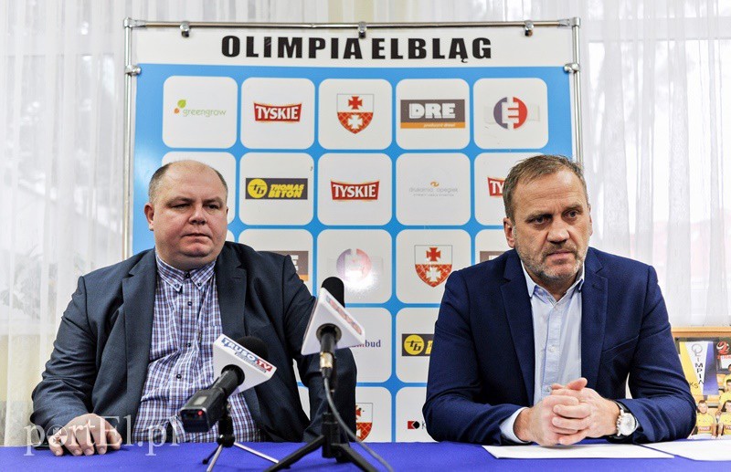 Elbląg, Prezes Paweł Guminiak i trener Adam Boros Elbląg, Prezes Paweł Guminiak i trener Adam Boros