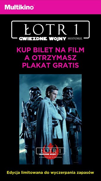 Elbląg, Kup w Multikinie bilet na „Łotr 1” i odbierz plakat
