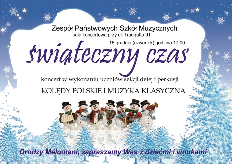 Elbląg, Świąteczny koncert w szkole muzycznej Elbląg, Świąteczny koncert w szkole muzycznej