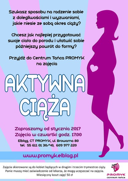 Elbląg, Bądź aktywna w ciąży