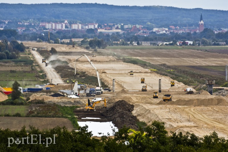 Elbląg, Prace przy budowie trasy S7 idą zgodnie z planem