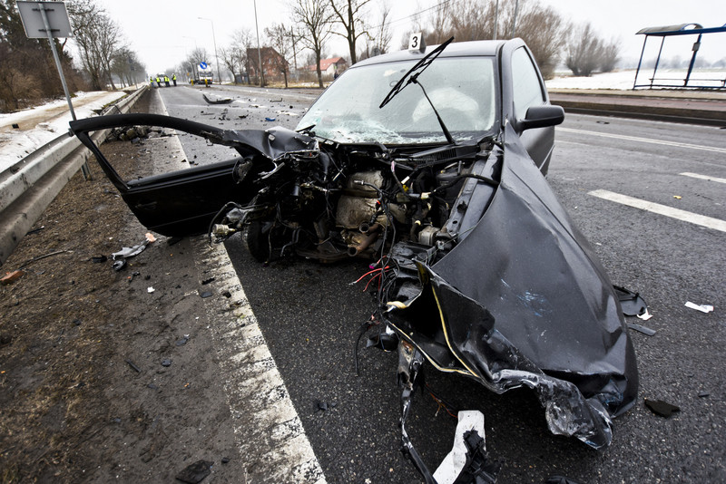 Elbląg, Wypadek w Kazimierzowie, kierowca ciężarówki nie żyje