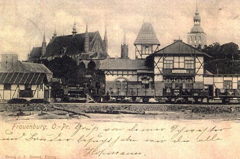 Elbląg, Tak przed wojną wyglądał dworzec we Fomborku