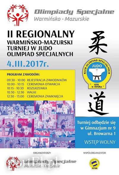 Elbląg, Turniej w Judo Olimpiad Specjalnych już jutro