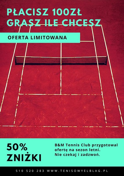 Wyjątkowa oferta dla miłośników tenisa na sezon letni