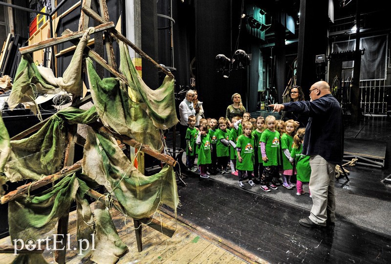 Elbląg, Czterolatki z Tęczowego Przedszkola zwiedzały dziś teatr Elbląg, Czterolatki z Tęczowego Przedszkola zwiedzały dziś teatr