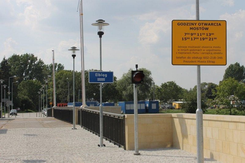 Elbląg, Most wysoki wyłączony z ruchu