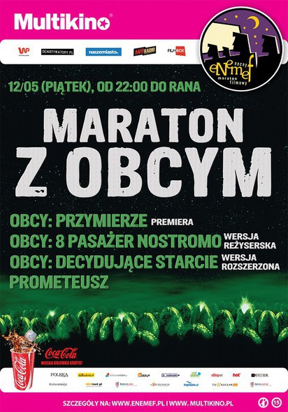 Elbląg, ENEMEF: Maraton z Obcym - on wygrał bilety