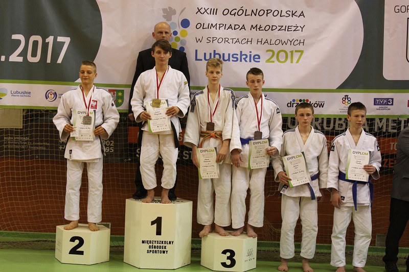 Elbląg, Gracjan Szleja na podium  (judo)