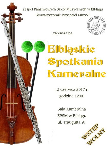 Elbląg, Szkoła muzyczna zaprasza na Elbląskie Spotkania Kameralne