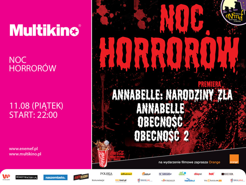 Elbląg, ENEMEF: Noc Horrorów w Multikinie Elbląg, ENEMEF: Noc Horrorów w Multikinie