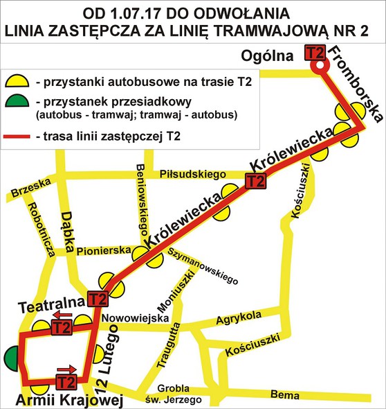 Elbląg, Uwaga, zmiany na liniach komunikacji miejskiej