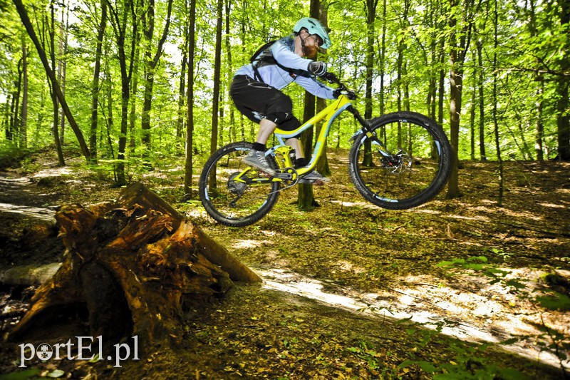 Elbląg, Skaczą na rowerach w Bażantarni