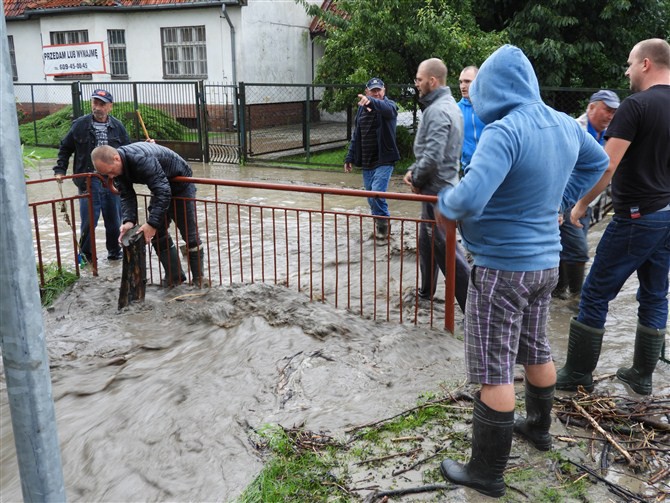 Elbląg, Ulewa w Suchaczu
