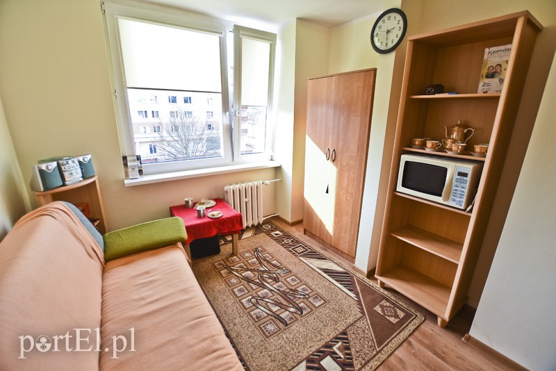 Elbląg, Jeden z pokojów mieszkania treningowego