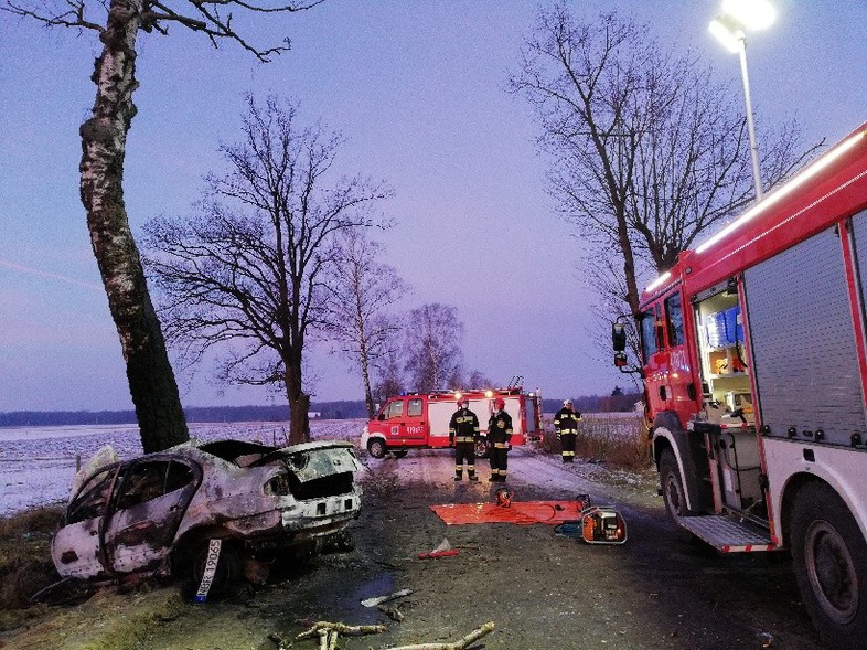 Elbląg, Tragedia pod Wilczętami. W aucie zginęło pięć młodych osób