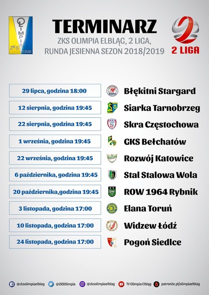 Elbląg, (graf. ZKS Olimpia Elbląg) Elbląg, (graf. ZKS Olimpia Elbląg)