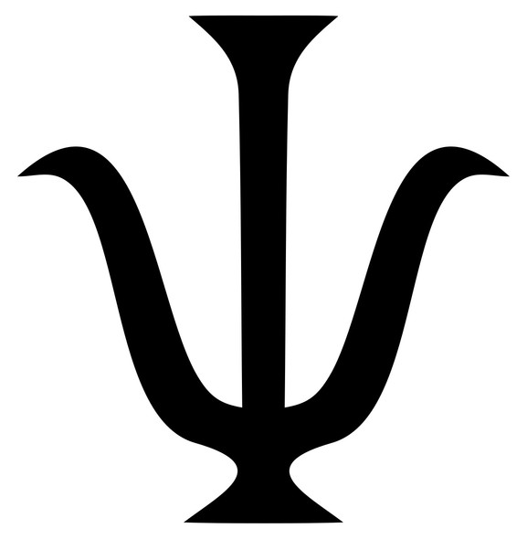 Litera Psi - symbolizująca psychologię