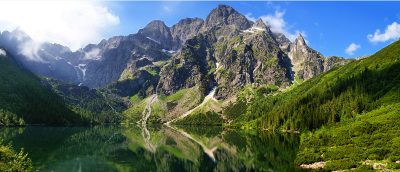 Widok na góry w Zakopanem