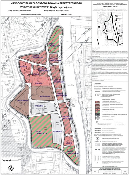 Elbląg, Tak wygląda poglądowy projekt planu zagospodarowania Wyspy Spichrzów